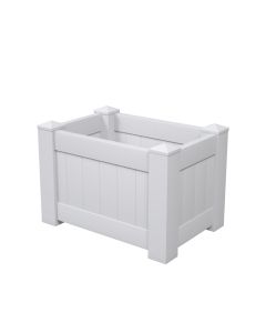 Bynbbur 31"x20"x20" Raised Garden Bed Vinyl Garden Planter Box Outdoor for Vegetables Flowers Herb and Succulents, White, 6Pcs