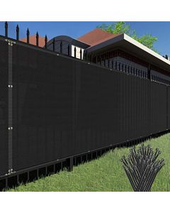 TANG Privacy fence screen with Ziptie 4FT - Customizable with Size and Color