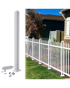 E&K Vinyl Picket Fence Panels Straight-1