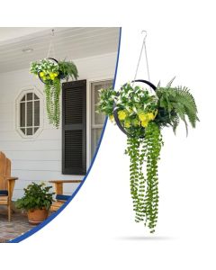 Bynbbur Artificial Hanging Basket - Customizable with Size,Color and Number of Items