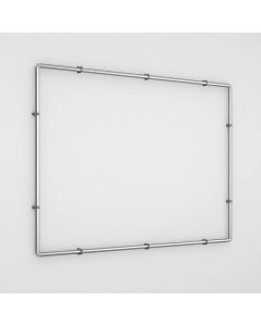 TANG Outdoor Wall Mounted Frames for Banners Billboard Poster Holders Backdrops Frame Wall Mounts Advertising Advertisement Display Wall Banner Stretching Tension Frame Stainless Steel 10'x10'