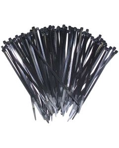 TANG Sunshades Depot 8" in Black Zipties Cable Ties 100 Pcs for Faux Winter Green and Ivy Fence Privacy Screen with Expandable Panels