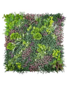 E&K 5Pcs 40" x 40" Artificial 3D Plant Wall Panels, Faux Grass Wall Backdrop Decor, UV-Anti Greenery Boxwood Hedge Privacy Screen for Outdoor Indoor Wedding Garden Backyard (Style 11) - 3D Panel 40" - Style 11, 5, 40"x40"