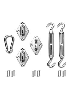 TANG Sunshades Depot Sun Shade Sail Hardware kit Set 8 Inches Super Heavy Duty Marine Grade for Triangle Shade Sail