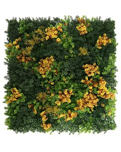 E&K 5Pcs 40" x 40" Artificial 3D Plant Wall Panels, Faux Grass Wall Backdrop Decor, UV-Anti Greenery Boxwood Hedge Privacy Screen for Outdoor Indoor Wedding Garden Backyard (Style 07) - 3D Panel 40" - Style 07, 5, 40"x40"