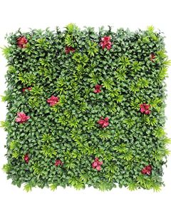 E&K 9Pcs 40" x 40" Artificial 3D Plant Wall Panels, Faux Grass Wall Backdrop Decor, UV-Anti Greenery Boxwood Hedge Privacy Screen for Outdoor Indoor Wedding Garden Backyard (Style 01) - 3D Panel 40" - Style 01, 9, 40"x40"
