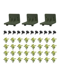 Bynbbur 5 Pack Artificial Plant Corner Bracket Kit for Hard Panel Parts Kit Connecting Part