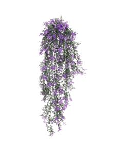 Bynbbur 9PC Fake Hanging Plants Artificial Vines 24" Floral Faux Greenery Plant for Wall Home Room Table Wedding Indoor Outdoor Decoration, Lavender