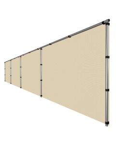 TANG Fence Top Rail Kit with Clips Rail Fitting 24 Feet Long Rail for Our Stainless Steel Outdoor Backyard Fencing Sold Separately