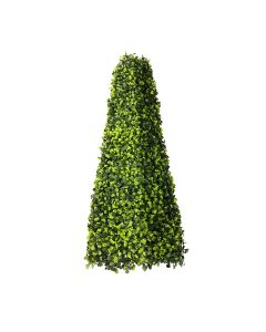 Bynbbur 25.6" Artificial Boxwood Trees Topiary Decorative Trees UV Resistant Fake Tree for Home Porch Indoor & Outdoor 8 Pieces