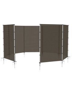 TANG Outdoor Privacy Fencing with Poles Ground Spikes Dog Garden Privacy Fence Backyard Patio Yard Barrier Boarder Divider Brown 6'x99'