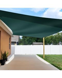 TANG 16'x16' Sun Shade Sail Rectangle Sunshade Canopy UV Block Shade Cloth Pergola Cover for Outdoor Patio Garden Gazebo Deck, Green