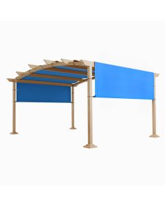 TANG 13'x40' Pergola Shade Cover Replacement Canopy for Patio Deck SunShade Universal Shade Cloth with Grommets for Garden, Sunscreen Fabric with Weighted Rods(Blue)