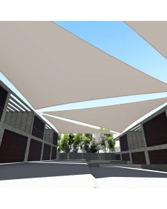 TANG Sunshades Depot Equilateral Triangle Waterproof with kit Knitted Shade Sail Curved Edge with Hardware Kit - Customizable with Size and Color