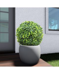 TANG Sunshades Depot Inc 15" Sempreverde Geeen Topiary Faux Ball Boxwood 6 Pieces Faux Leaf Topiary Artificial Plant Indoor Outdoor Decor-Garden Backyard Decoration