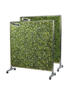 TANG Room Divider 60"Hx60"W Mobile Faux Hedge Wall Room Partition, Greenery Boxwood Panels Fence Privacy Screen Freestanding with Wheels, Grass Wall Decor for Office Home Wedding