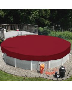 TANG 23' ft Round Pool Covers for 20 Feet Round Pool Above Ground Tank Spa Pool Covers Leaf Winter Waterproof Covers Wire Rope Hemmed All Edges 3ft Overlap, Trampoline Cover