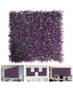 TANG 20"x20"-9PC Artificial Greenery Boxwood Panels Grass Wall Panel, Faux Privacy Fence Ivy Screens Backdrop Fake Hedge for Indoor Outdoor Wedding Décor, Peanuts Leaves Boxwood Panel