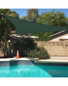 TANG 2'x2'x3' Sun Shade Sail Rectangle Sunshade Canopy UV Block Shade Cloth Pergola Cover for Outdoor Patio Garden Gazebo Deck, Green