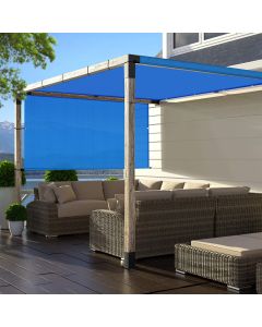 TANG Pergola Shade Cover Universal Replacement Pergola Canopy Awnings with Grommets Weighted Rods Outdoor Patio Deck Backyard Pergola Shade Permeable 3'x4' Blue