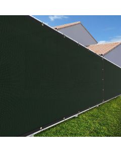 TANG Durable Privacy Screen Fence 98% Privacy Heavy Duty Windscreen for Backyard Chain Link Fence 3 Years Warranty 6’X50’ Green