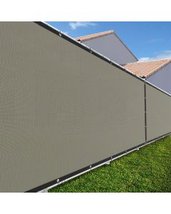 TANG Outdoor Privacy Screen Fence 98% Privacy Heavy Duty Windscreen for Backyard Chain Link Fence 3 Years Warranty 6’X50’ Sand