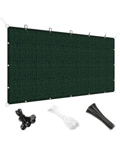 Bynbbur 2' x 2' Sun Shade Cloth with Grommets 90% Pergola Cover Shade Sail Canopy Outdoor Awnings for Patio Garden Deck Privacy Screen, Green