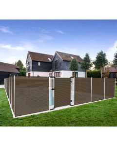 TANG Pool Gate Safety Yard Fencing Gate Door for Backyard Garden Outdoor Dog Chicken Privacy Fence Gate for Dirt Concrete Removable Freestanding 6’ Tall, 2.5’ Wide