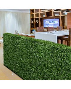 TANG Artificial Boxwood Hedge Wall Faux Fake Greenery Room Divider Backdrop Hedge Privacy Screen Fence for Balcony Garden Backyard Deck 30"x40"